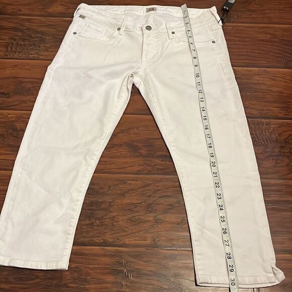Citizens Of Humanity White Racer Lowrise Skinny Crop Jeans Summer Resort - Picture 3 of 14
